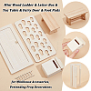 Olycraft 5Pcs 5 Styles Mini Wood Ladder & Letter Box & Tea Table & Fairy Door & Foot Pads DJEW-OC0001-44-4