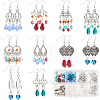 SUNNYCLUE DIY Chinese Style Alloy Chandelier Earring Making Kit DIY-SC0024-23-1