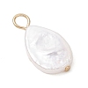 Natural Keshi Pearl Pendants PALLOY-JF04240-02-4