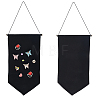 2Pcs Cotton Wall Hanging Brooch Organizer Storage AJEW-CP0010-43A-1