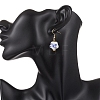 4 Pairs Handmade Printed Porcelain Dangle Earrings EJEW-JE06701-2