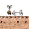 Non-Tarnish 304 Stainless Steel Stud Earring Findings X-STAS-R063-38-4