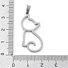 304 Stainless Steel Pendants STAS-I327-02P-02-3