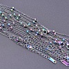 1.6mm Unisex 304 Stainless Steel Satellite Chains Necklaces WG3336-5-1