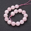 Natural Rose Quartz Beads Strands X-G-G099-F12mm-15-4