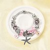 Alloy Enamel European Beads Charm Bracelets BJEW-F495-08P-1