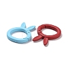 Spray Painted Alloy Spring Gate Rings FIND-I031-01-3