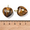Natural Tiger Eye Pendants G-B180-03G-11-3