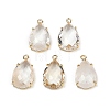 Natural Quartz Crystal Faceted Pendants G-K347-05G-04-1