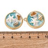 Alloy Enamel Pendants ENAM-B028-15KCG-3