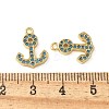 Brass Micro Pave Cubic Zirconia Charms KK-C086-12G-01-3