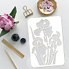 3Pcs 3 Styles PET Hollow Out Drawing Painting Stencils DIY-WH0394-0051-3