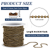 DIY Iron Ball Chains Keychain Tag Chains Making Kit DIY-PH0021-81-2