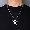 201 Stainless Steel Pendant Necklaces for Man NJEW-Q336-02E-P-3