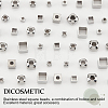 96Pcs 8 Style 304 Stainless Steel Beads STAS-DC0005-74-4