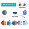 10Pcs 5 Colors Food Grade Eco-Friendly Silicone Beads SIL-CA0002-28-2