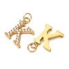 304 Stainless Steel with Crystal Rhinestone Charms RB-CBA5270-11G-K-2