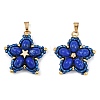 Handmade Glass Seed Beaded & Synthetic Dyed Imperial Jasper Beads Pendants PALLOY-MZ00751-02-1