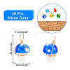  Elit 30Pcs Handmade Lampwork Charms FIND-PH0007-96-2
