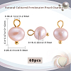 40Pcs 2 Styles Natural Cultured Freshwater Pearl Oval Charms FIND-BBC0002-57-2