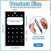 Acrylic Stud Earring Organizer Display Cards CDIS-WH0020-40B-02-2