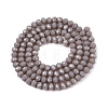 Opaque Solid Color Imitation Jade Glass Beads Strands EGLA-A044-P3mm-D10-3