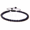 Adjustable Women's Blue Goldstone Beaded Bracelet LS-CN3407-31-1