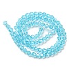 Transparent Electroplate Glass Beads Strands EGLA-A039-T4mm-A20-2