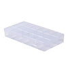 Transparent Plastic Bead Containers CON-YW0001-11-2