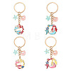 Brass & Alloy Enamel Keychain KEYC-YW00160-01-2
