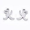201 Stainless Steel Charms X-STAS-T044-217P-K-2