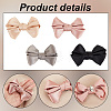   8Pcs 4 Colors Detachable Polyester Satin Bowknot Shoe Decoration AJEW-PH0011-27-4