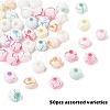 Spray Painted Acrylic Beads OACR-YW0002-49A-1