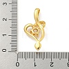 Ion Plating(IP) 304 Stainless Steel Cubic Zirconia Pendants STAS-C102-03G-3