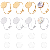 8Pcs 2 Colors 304 Stainless Steel Open Cuff Ring Component STAS-BBC0010-40-1