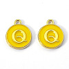 Golden Plated Alloy Enamel Charms ENAM-S118-09Q-2