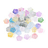 Frosted Transparent Acrylic Beads OACR-N137-72M-2