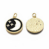 Brass Micro Pave Cubic Zirconia Enamel Pendants ZIRC-Q200-002-NF-2