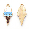 Alloy Enamel Pendants X-ENAM-R059-06B-RS-2