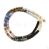 Natural African Turquoise(Jasper) & Unakite & Blue Spot Jasper & Crazy Agate & Yellow Opal & Ice Obsidian & Synthetic Shoushan Stone Beads Strands G-Z135-C07-2x4mm-4