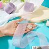 2Rolls Polyester Hot-fix Rhinestone Raw Edges Ribbon OCOR-TA0003-95C-6