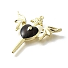 Alloy Black Enamel Gothic Style Pendants PALLOY-R157-06G-05B-2