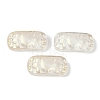Spray Painted Transparent Glass Connector Charms X1-GLAA-H035-06-2