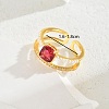 Vintage Luxury Fashion Gemstone Ring Women's Jewelry Party Wedding Gift Banquet. IA6817-3-1