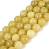 Natural Lemon Jade Beads Strands G-Q606-59A-2