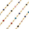  1M Handmade Colorful Enamel Heart Beaded Chains CHC-TA0001-12-9