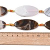Natural Banded Agate Beads Strands G-F825-A01-01C-5