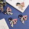 4Pcs Bowknot Enamel Pins JEWB-HY0001-69-4