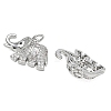 Brass Micro Pave Black Cubic Zirconia Pendants CU-CBAB0CF-18P-2