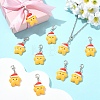 10Pcs Resin Pendant Decorations HJEW-YW00373-4